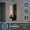 Vaxcel Grantley 1 Light Matte Black Indoor Outdoor Wall Sconce Clear Glass Cylinder Shade, LED Compatible T0719 - alternate 9